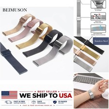 Milanese Stainless Steel Mesh Watch Band Quick Release 14 16 18 20 22mm