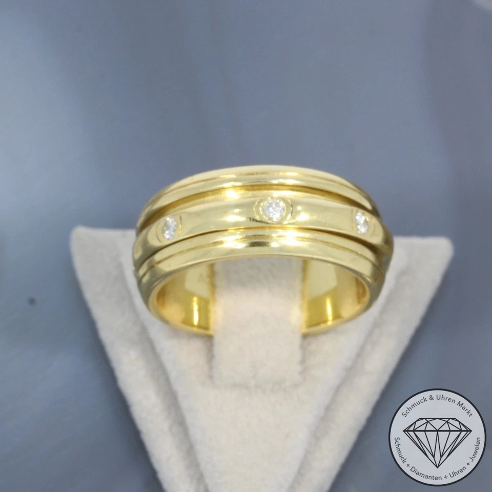 Wert 4500 € PIAGET Brillant Ring Drehring (ca. 0,24 carat) 750 18 Karat Gelb ... - Bild 3 von 4