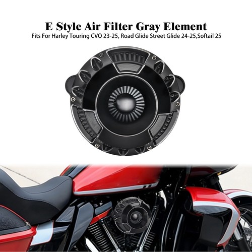 Black Inverted Air Cleaner Filter For Harley Touring FLHX 2024-2025 Softail 2025