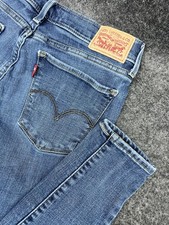 Levi  s Women  s 710 Super Skinny 28x30 Med Rise Straight Jeans Premium