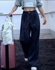 NWT - ALO Yoga Black Wide-Leg Trousers