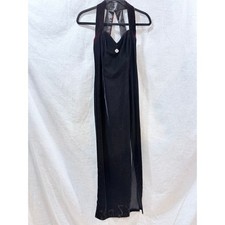 Jessica McClintock Gunne Sax Velvet Halter Maxi Gown Size 3/4 AS IS