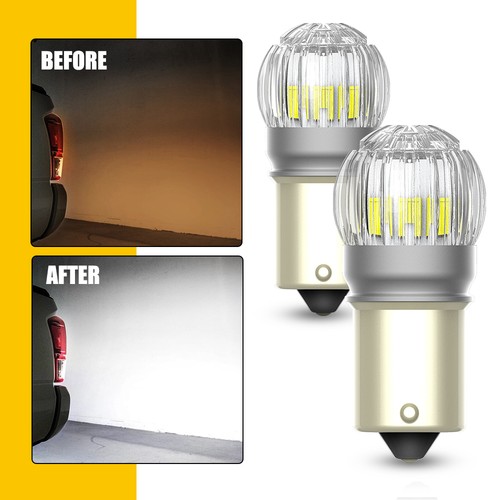 CANBUS 1156 LED Turn Signal Light Bulbs US Stock 6000K White Anti Hyper Flash - Picture 18 of 20