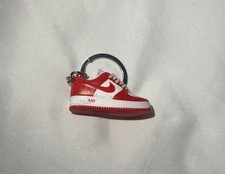 Nike Air Jordan Shoe Keychain 3D Mini Sneaker Charm Purple White Red