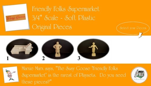 MARX Vintage Suzy Goose / Friendly Folks Supermarket - Original Pieces