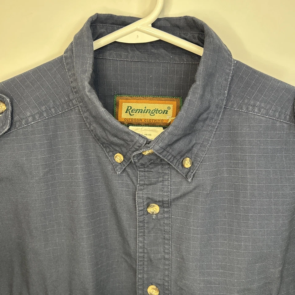 Remington Shirt XL Men's Brown Hunting Pockets Short Sleeve Button Down - Image 3 of 4