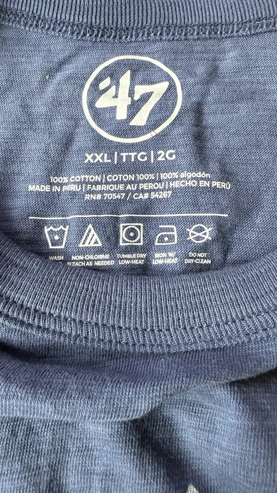 Men's Toronto Maple Leafs NHL Hockey '47 Brand Vintage Blue XXL - New With Tag - Image 3 of 3