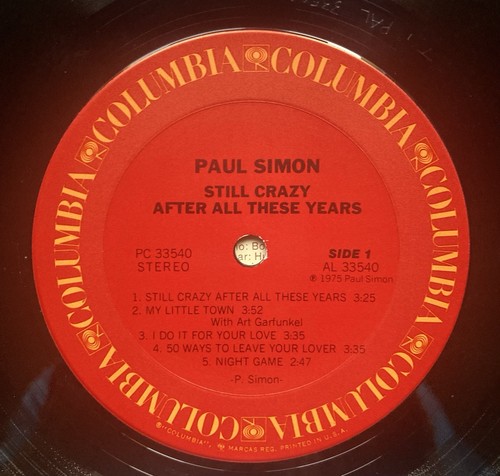 Paul Simon Still Crazy After All These Years 1975 vinyl - Foto 5 di 6