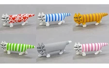 Mini Figure Set of 6 types “Capsule Q Museum Lisa Larson Mikey lots of cats