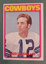 1972 Topps Football # 200 Roger Staubach RC Dallas Cowboys