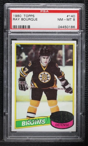 1980-81 Topps Ray Bourque #140 PSA 8 Rookie RC HOF