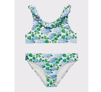 Little Girl's & Girl's 2-Piece Ruffle Trim Swimsuit - Lenox