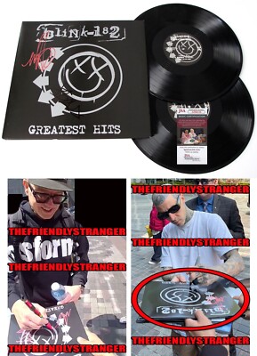 Mark Hoppus signed Blink 182 Greatest Hits album COA exact proof STAR autographed Mark Hoppus signed Blink 182 Greatest Hits album COA exact proof STAR autographed