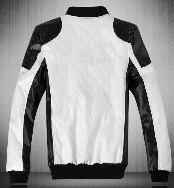 ALTRA Giacca Cappotto Bomber Uomo Moda Slim Fit Moto Pelle PU Nero Nuovo