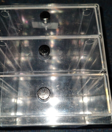 iDesign Clarity 3 Drawer Organizer Eyeglass Case Clear Organizer SOLD AS SHOWN - Picture 3 of 6