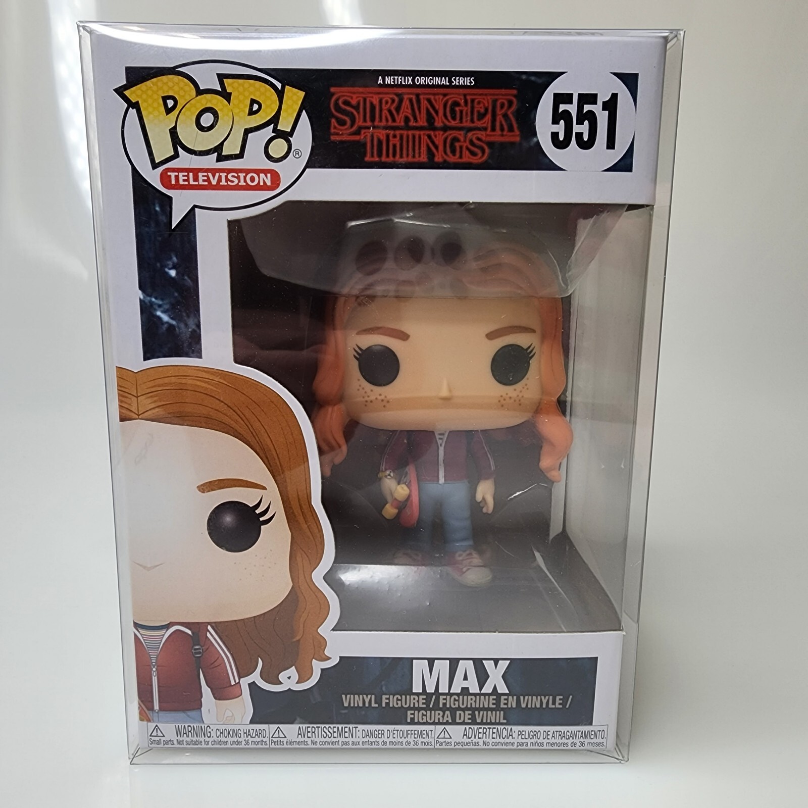funko pop max with skateboard