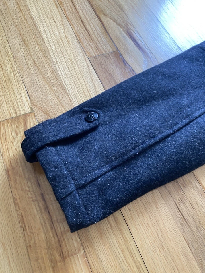 Steve Madden Hombre Mediano, Capucha Negro Chaquetón Streetwear Exterior Chaqueta Foto 4 de 4