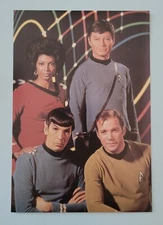 STAR TREK - ORIGINAL CAST - SPOCK KIRK UHURA McCOY - 4x6 POSTCARD - UNUSED