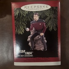 1996 Commander William T Riker Hallmark Ornament Star Trek The Next Generation