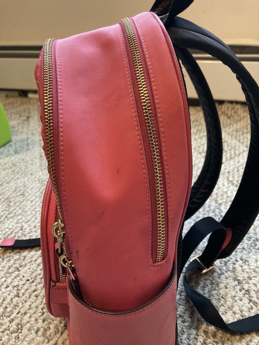 Coach C4094 Court Backpack with Ruching Nylon & Pebble  display picture 1