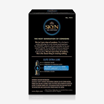SKYN Elite Extra Lube Ultra-Thin Lubricated Latex-Free Condoms, 12 Count | eBay SKYN Elite Extra Lube Ultra-Thin Lubricated Latex-Free Condoms, 12 Count | eBay