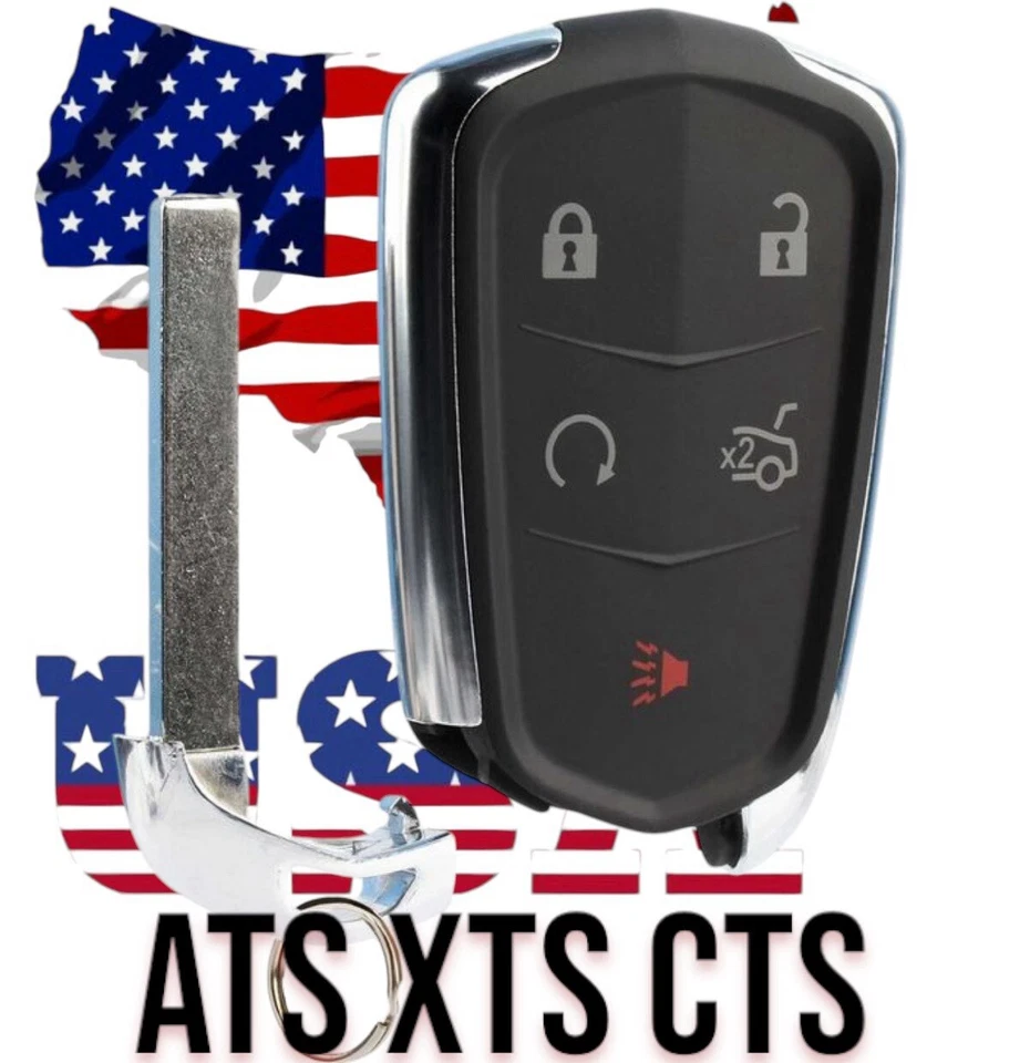 2 fundas para llavero remoto para Cadillac ATS CT6 CTS SRX XT5 XTS 2015 2016 Foto 3 de 4