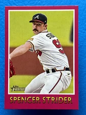 2024 Topps Heritage 1975 Baseball Sensations Spencer Strider #75BS-17