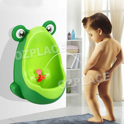 Frog Shaped Kid Baby Potty Toilet Training Urinal Boys Pee Trainer Bathroom AU - Picture 10 of 11