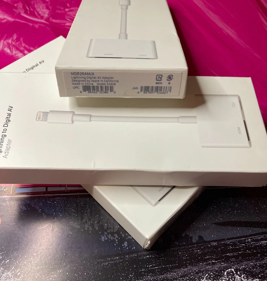 Original Apple Lightning HDMI Digital AV Adapter iPhone iPad A1438 MD826ZM/A Neu - Bild 2 von 4