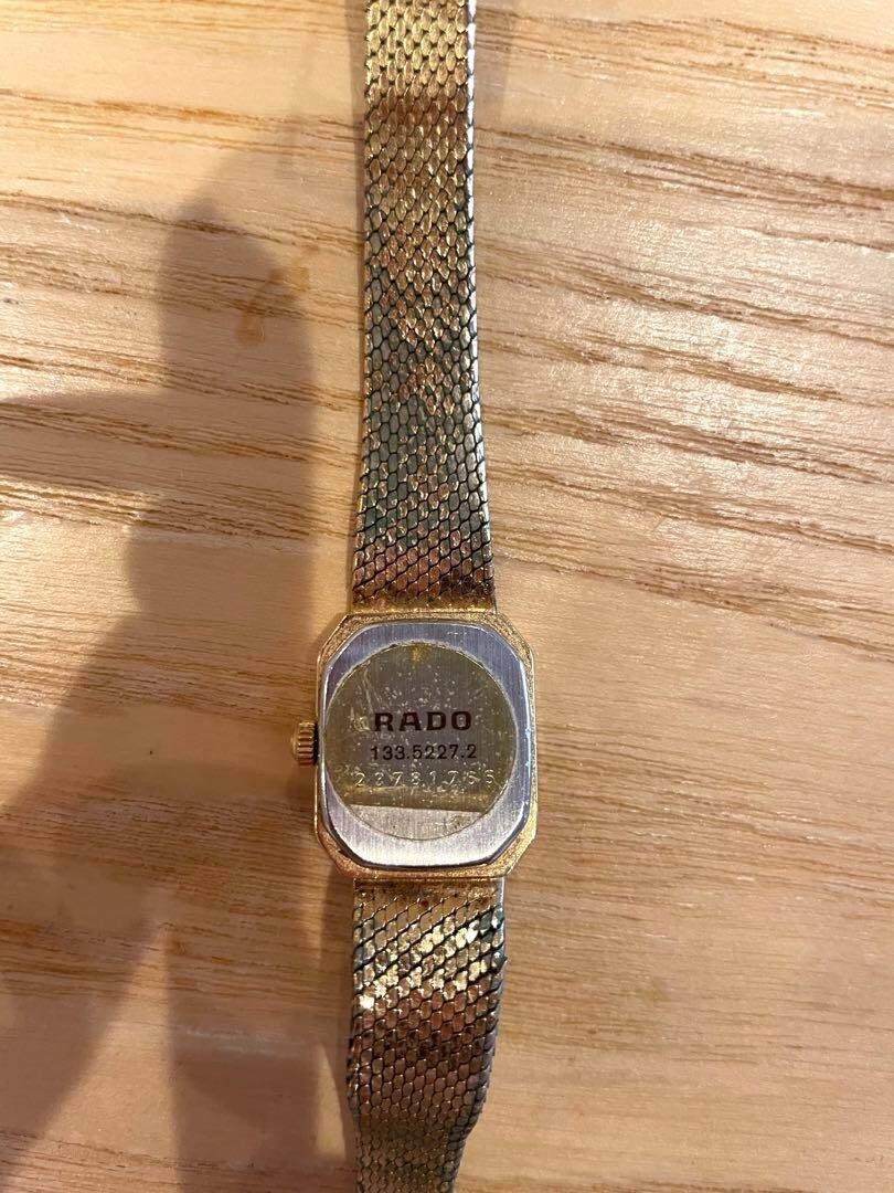 時計 OMEGA RADO watches junk Junk RADO Watch Vintage Mechanical Manual Gold Plated