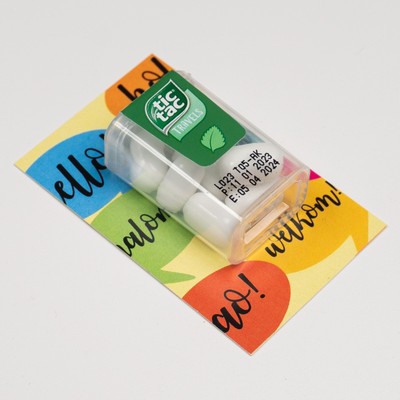 100 x Mini Card mit Tic Tac   |   Winke Winke 