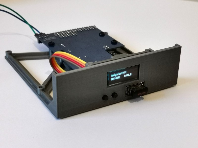 ATARI ST/STE/STFM GOTEK DRIVE - 3D PRINTED BRACKET - OLED DISPLAY - FLASH FLOPPY