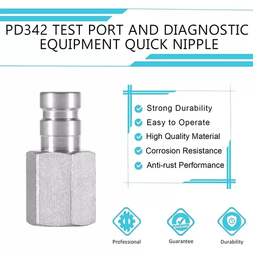 PD342 Series PD Steel Test Port & Diagnostic Equipment Quick Nipple 6000 psi√ - Picture 8 of 17