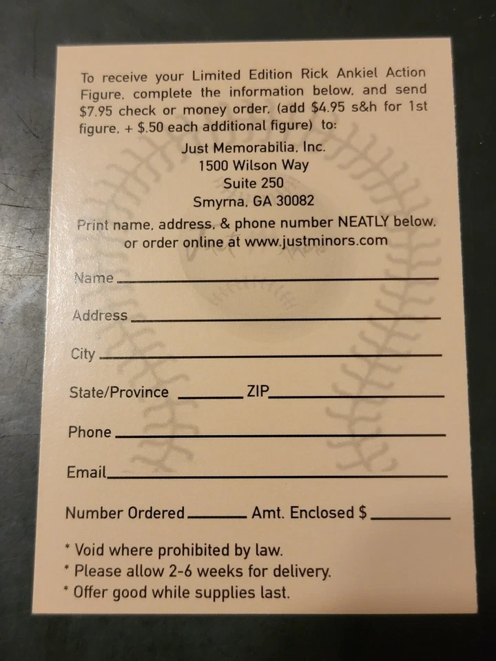 Tarjeta de béisbol figura de acción Rick Ankiel edición limitada 6"  Foto 2 de 2