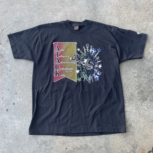 Vtg 90s Anti Tobacco Campaign Promo Dare Drugs Tshirt FOTL XL USA Made - 第 3/8 張圖片