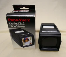 Vintage Pana-Vue 2 Lighted Handheld 2 x 2 (35mm) Slide Viewer in Original Box