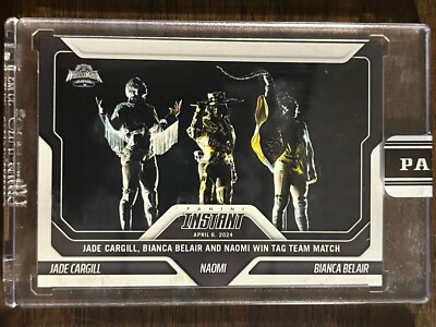 2024 Panini Instant WWE #12 Jade Cargill Bianca Belair Naomi WrestleMania 1/1