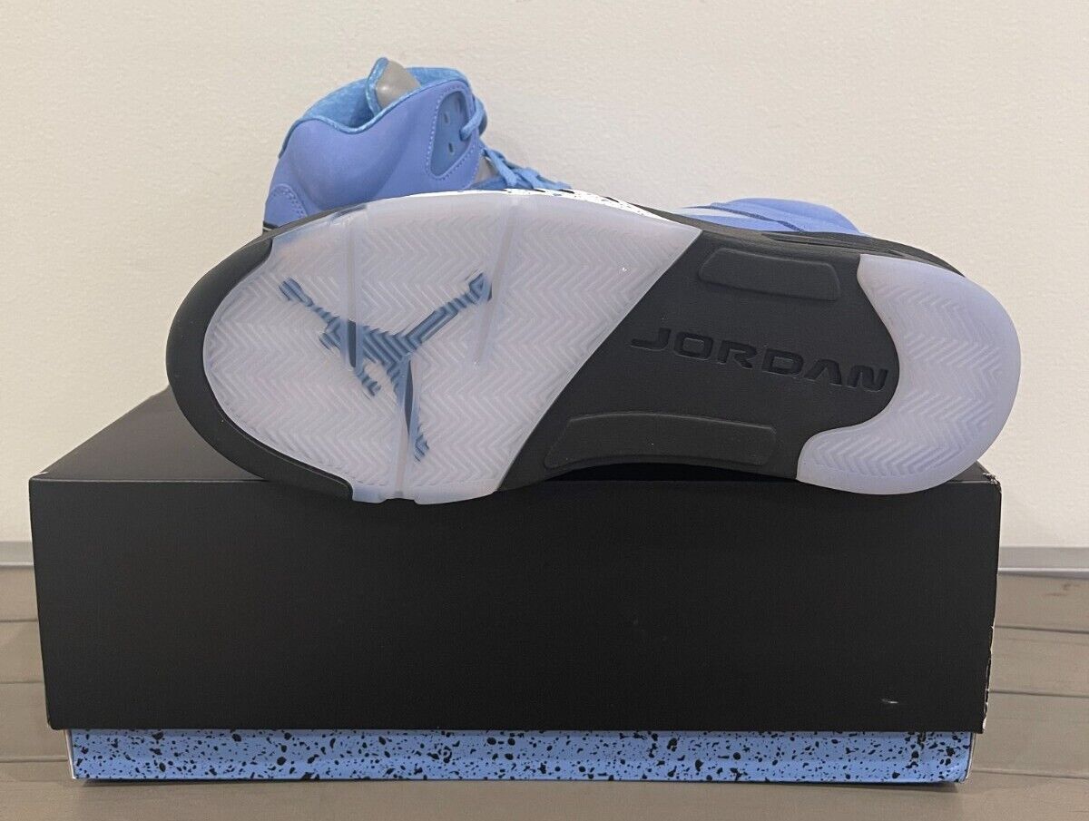 Sz 8-14 2023 Nike Air Jordan 5 Retro UNC University Blue Sz 8-14 2023 Nike Air Jordan 5 Retro UNC University Blue