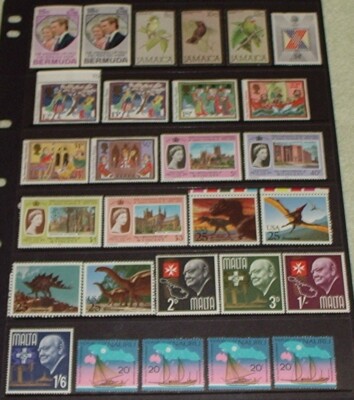 bulk lot of World stamps - all mint unhinged. | eBay