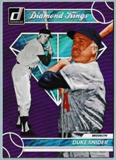 2023 Panini Donruss Baseball Holo Purple Diamond Kings Duke Snider #9