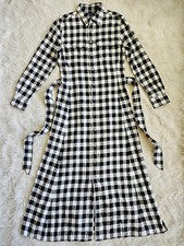 Polo Ralph Lauren Shirtdress Womens Size 6 Check Buffalo Belted Twill Size 4