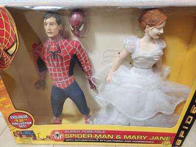 Toybiz Spider-man 2 Mary Jane Super Poseable 12 Inch 2 Pack