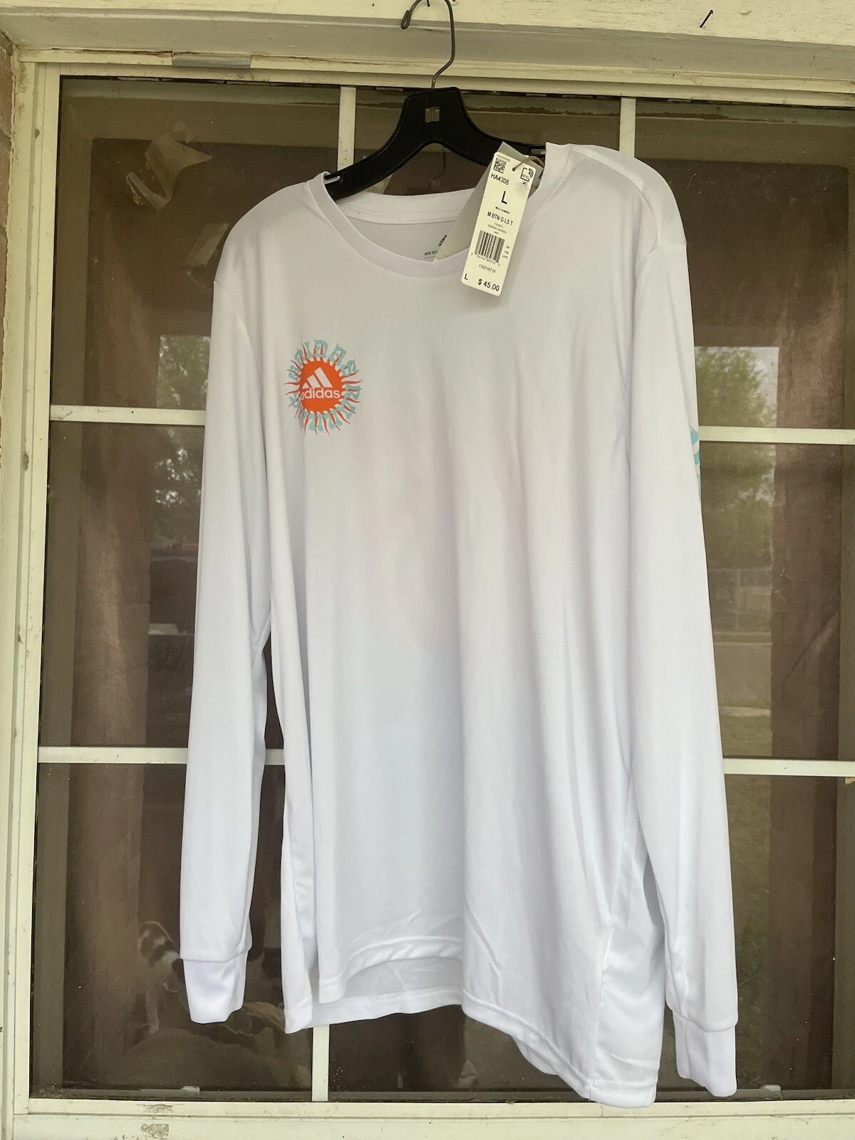 NWT Men’s Adidas Freedom Running Graphic Long Sleeve Tee HA4306 Sz L