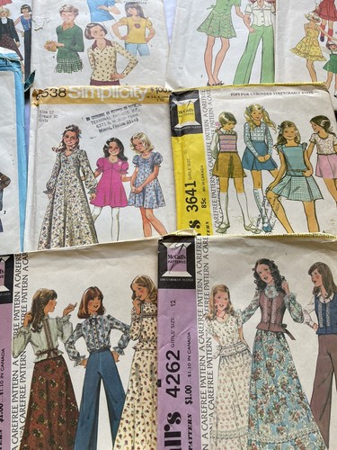 LOT Vintage Sewing Patterns Sizes Simplicity Advance McCalls Precut Preowned (E) - Picture 6 of 10