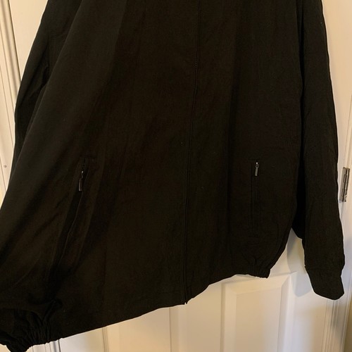 LONDON FOG Black Golf Jacket Mens Size 4XL Full Zip Water Resistant EUC! - Picture 5 of 8
