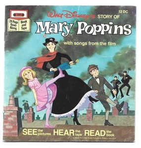 MARY POPPINS / IT'S A SMALL WORLD - 24-PAGE READ-ALONG BOOK AND CASSETTE TAPE