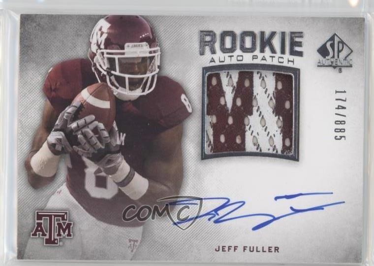 2012 SP Authentic 174/885 Jeff Fuller #267 RPA Rookie Patch Auto RC uk2