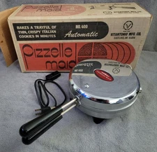 Vitantonio Pizzelle Maid Model 400 Automatic Pizzelle Maker Italian Cookie