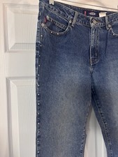 Vintage Bongo Preowned Jeans W/studs Full Length Of Legs Size 9