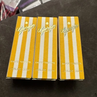 Giorgio Beverly Hills - Giorgio Eau de Toilette 3 X 3.5ml Mini Travel Size – NEW